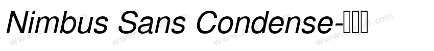 Nimbus Sans Condense字体转换 Nimbus Sans Condense字体转换